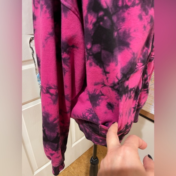 Champion Women’s Powerblend Fleece Tie Dye Hoodie Size  L - Picture 7 of 13